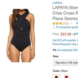 NWT BATHING SUIT one piece